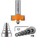 Cmt Variable Depth From 1/8" to 1/2-Inch, 1/2" Cutting Height, 1/2" Shank Rabbeting Router Bit Set 835.501.11